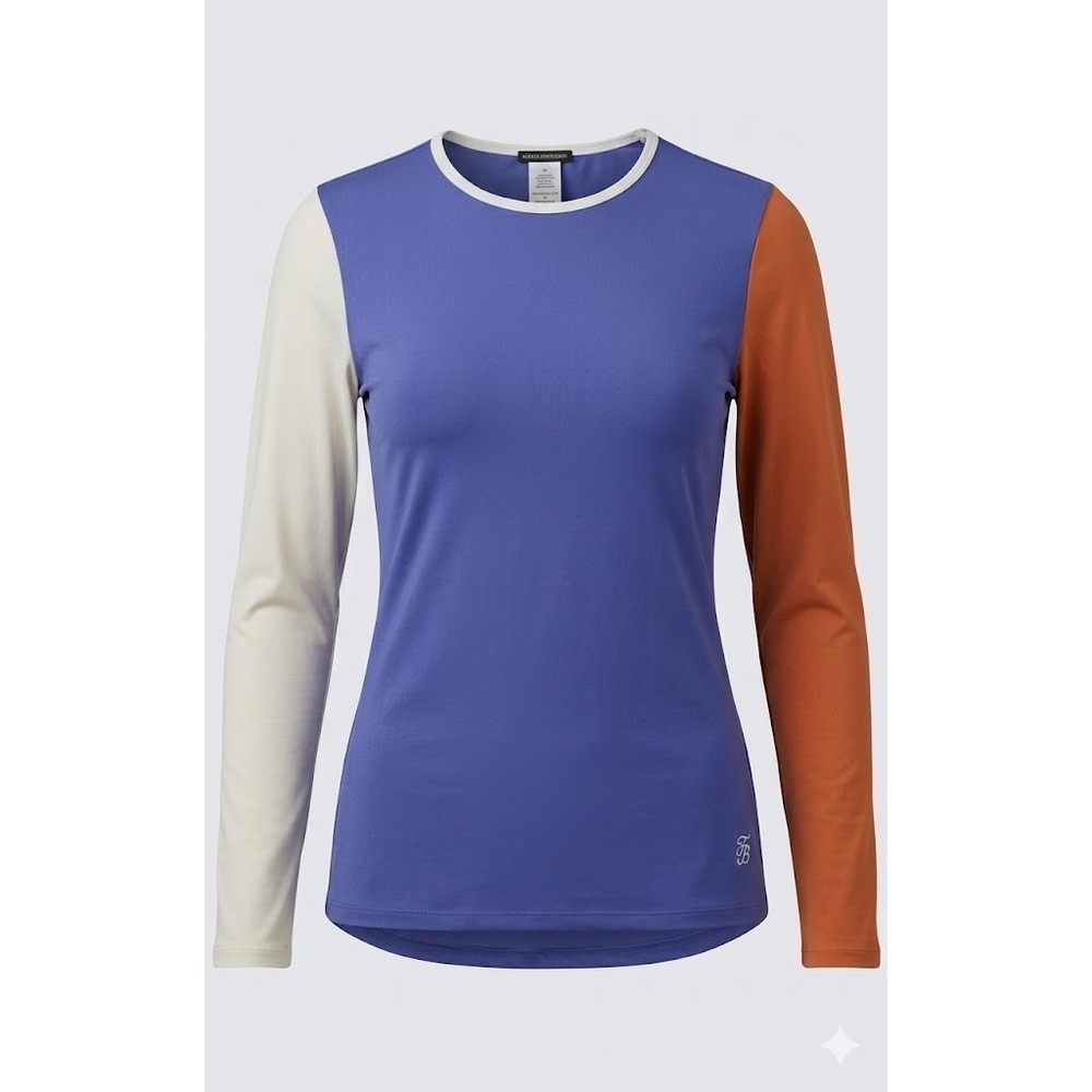 Tommy Bahama Rash Guard Swim Shirt Top Long Sleeve Women's Size L Purple Orange